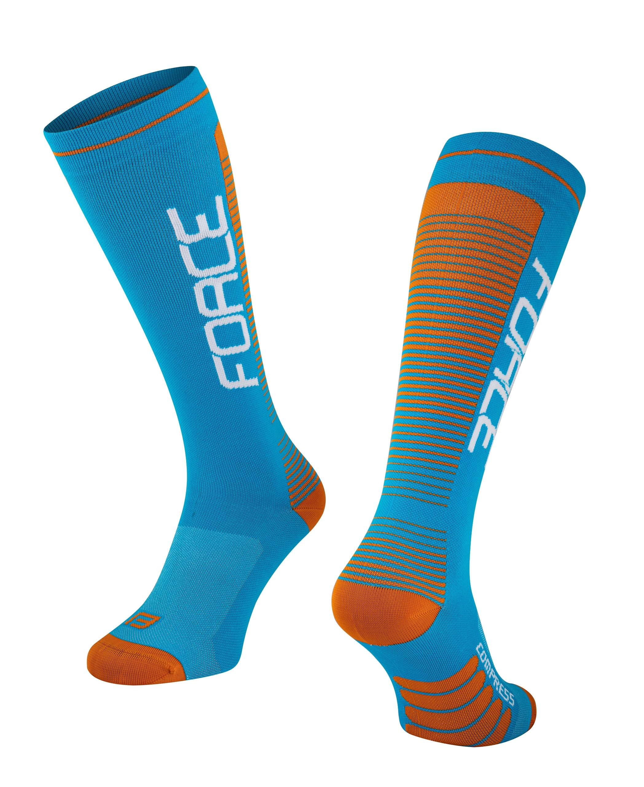 socks F COMPRESS, blue-orange L-XL/42-47