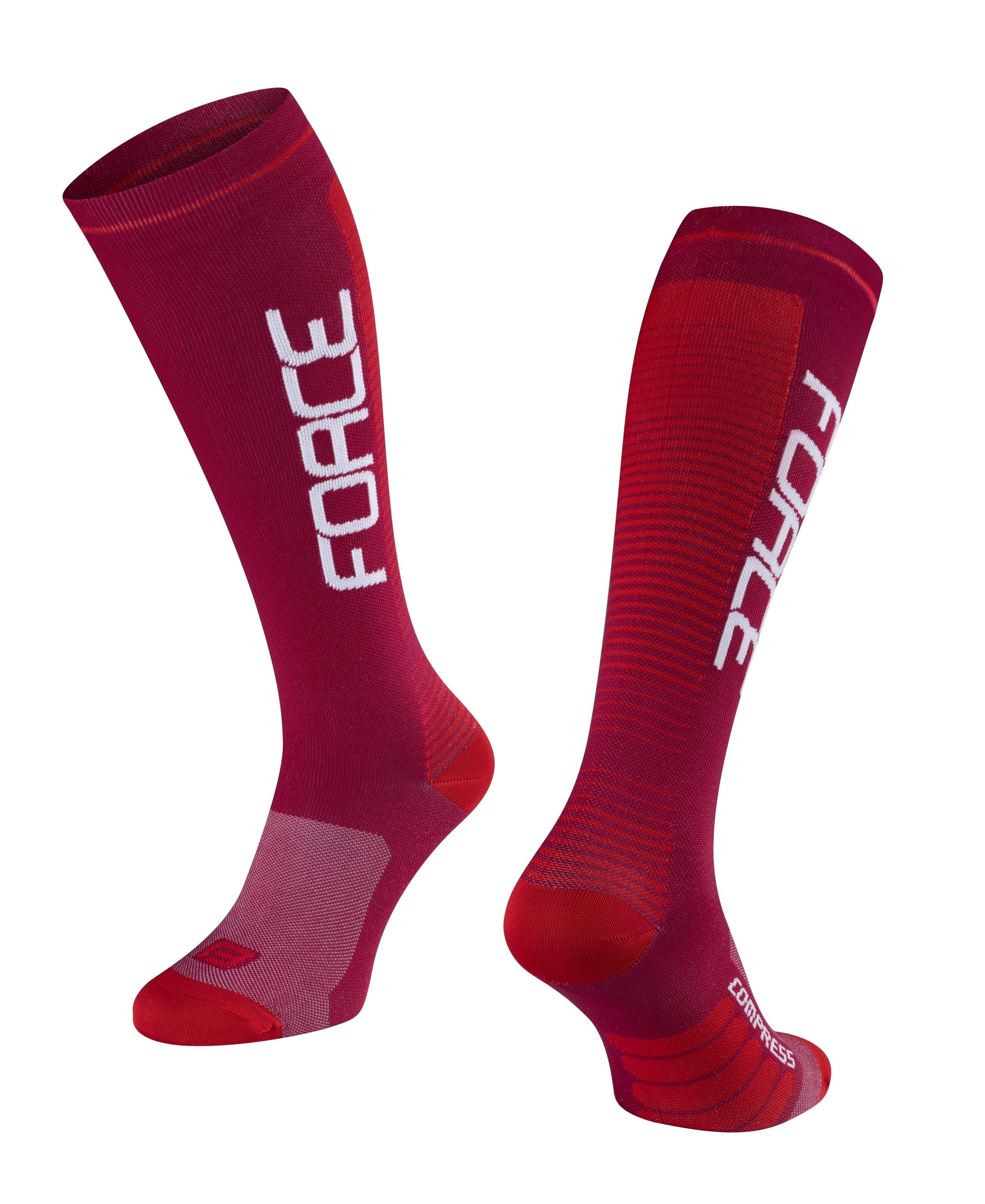 socks F COMPRESS, claret-red L-XL/42-47