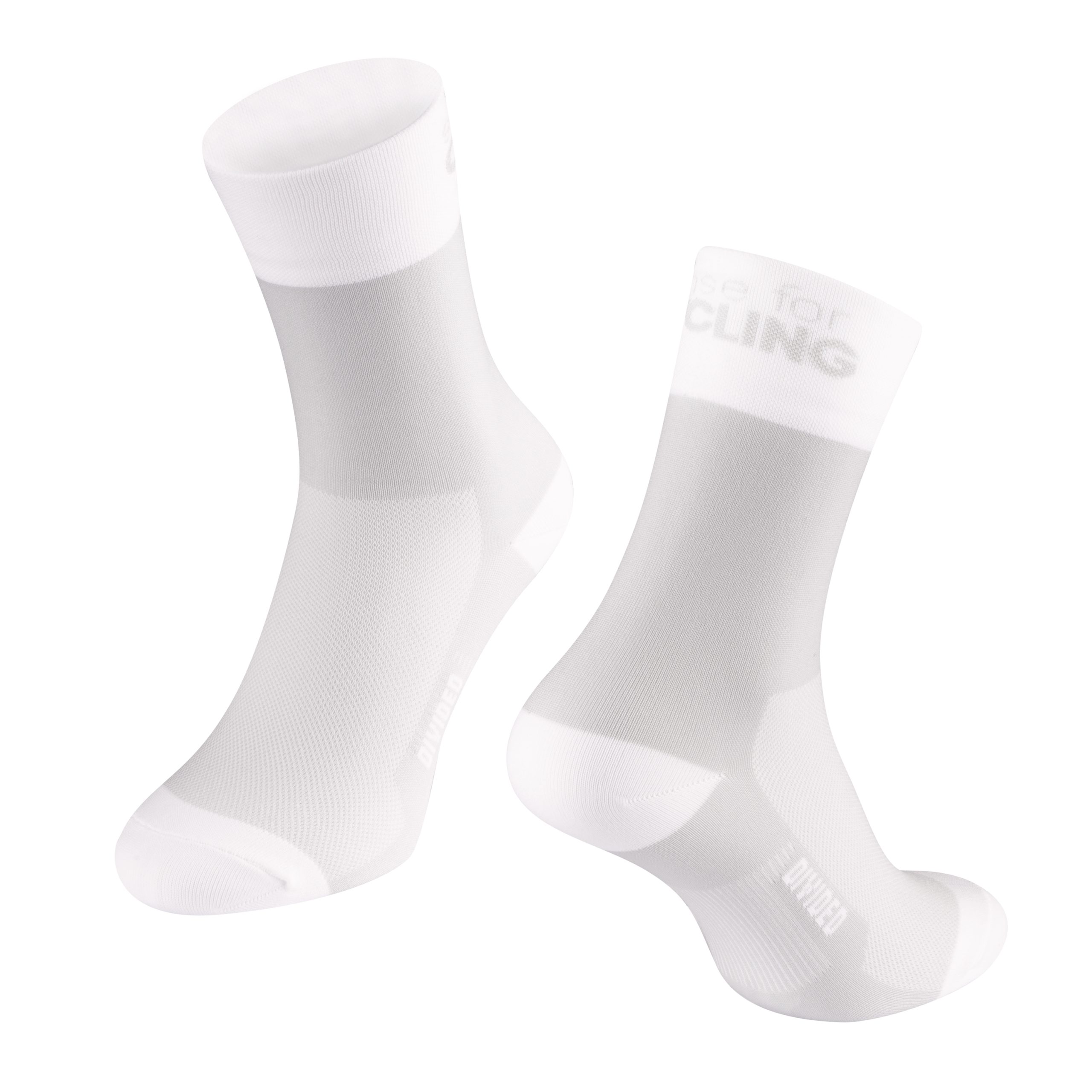 socks FORCE DIVIDED long, white L-XL/42-46