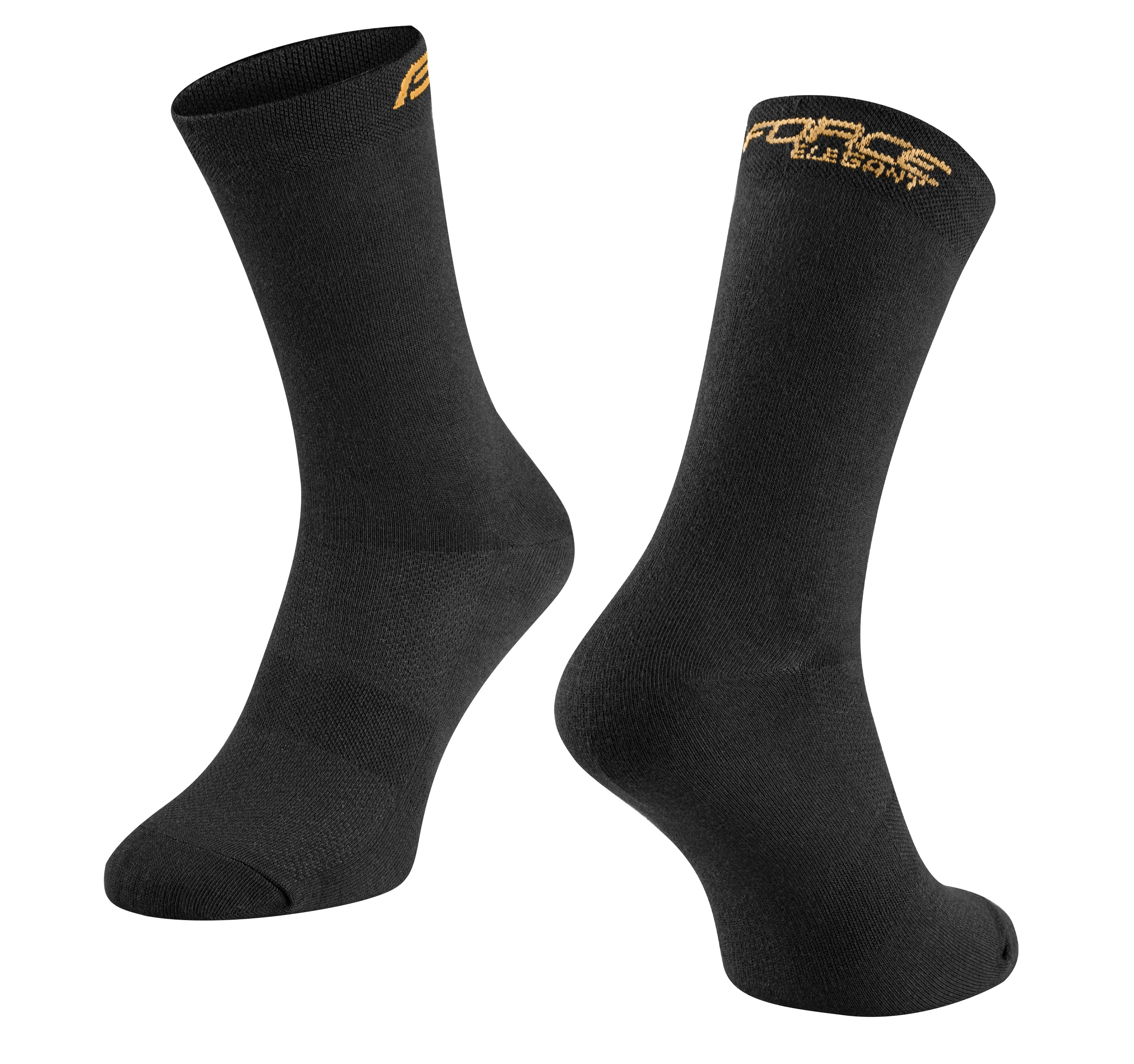 socks FORCE ELEGANT long, black-gold L-XL/42-46