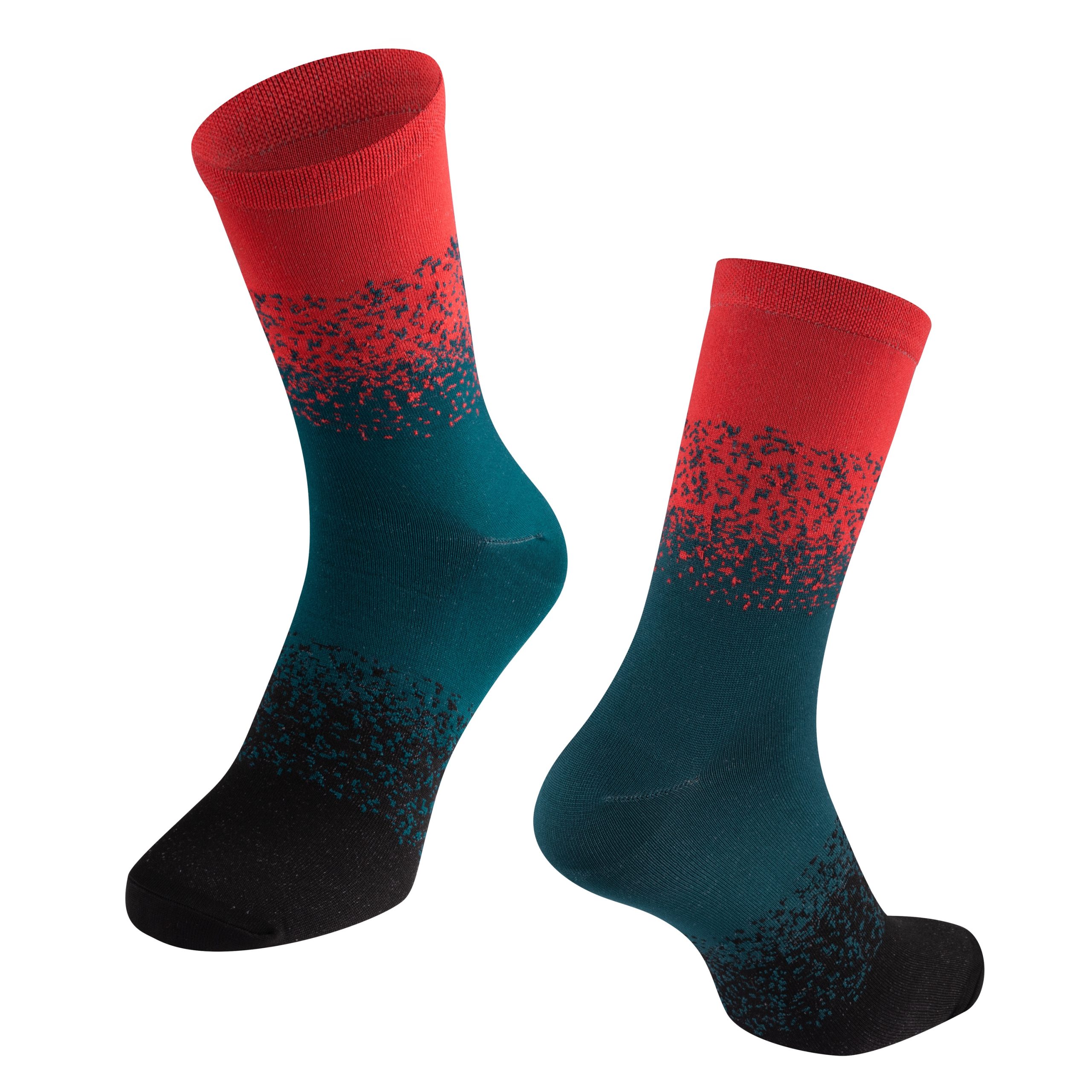 socks FORCE ETHOS, red-green L-XL/42-46