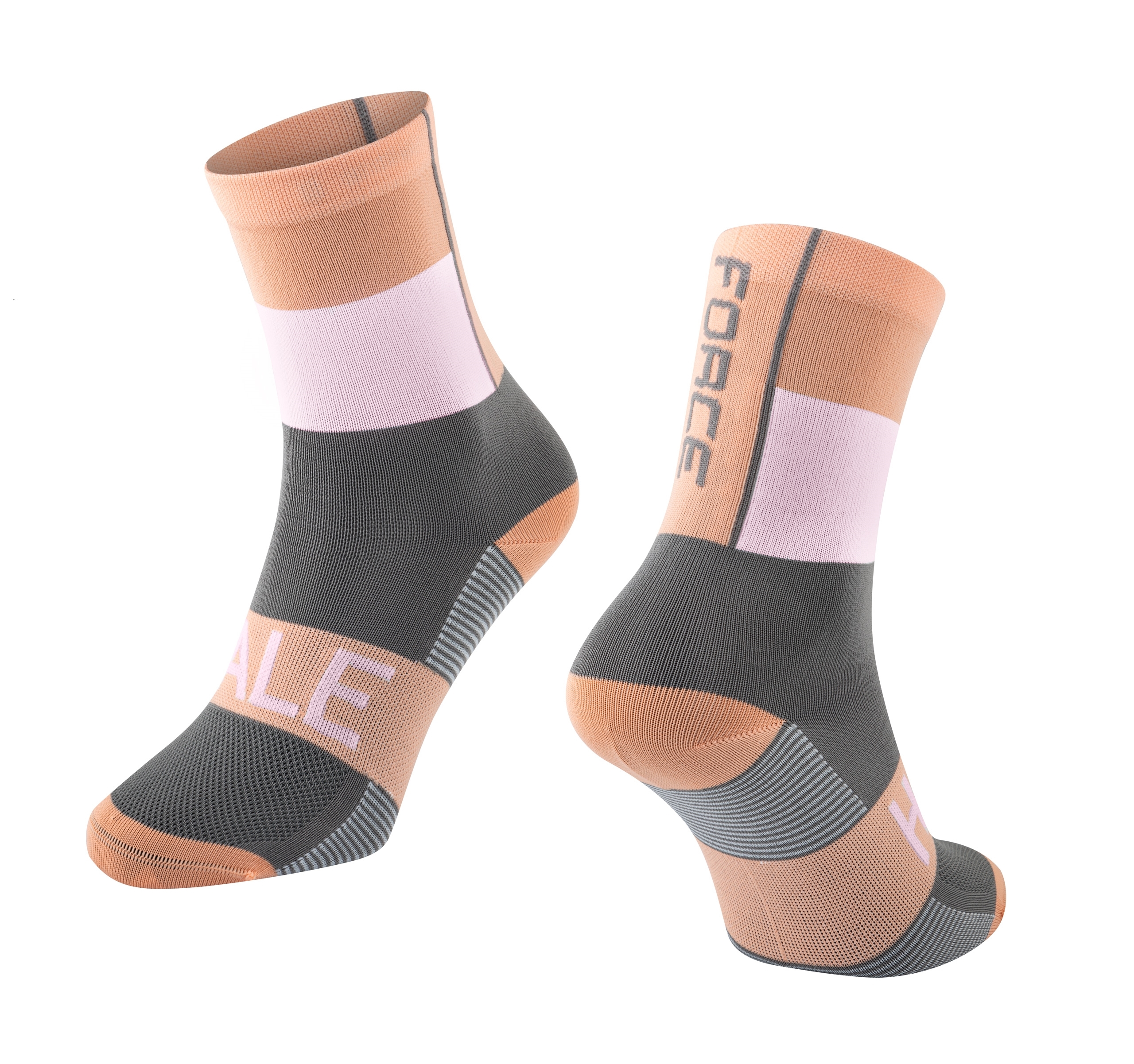 socks FORCE HALE, orange-white-grey L-XL/42-47