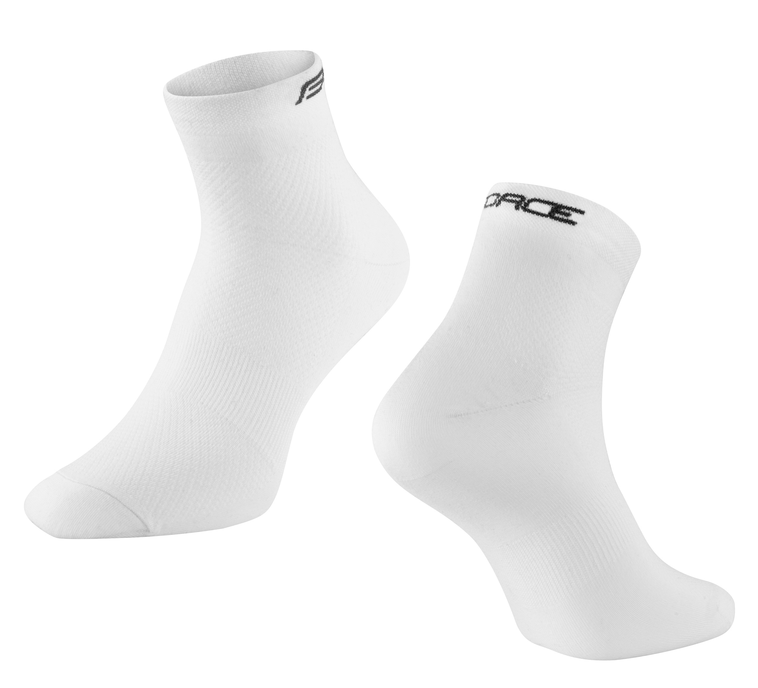 socks FORCE MID freetime, white L-XL/42-46