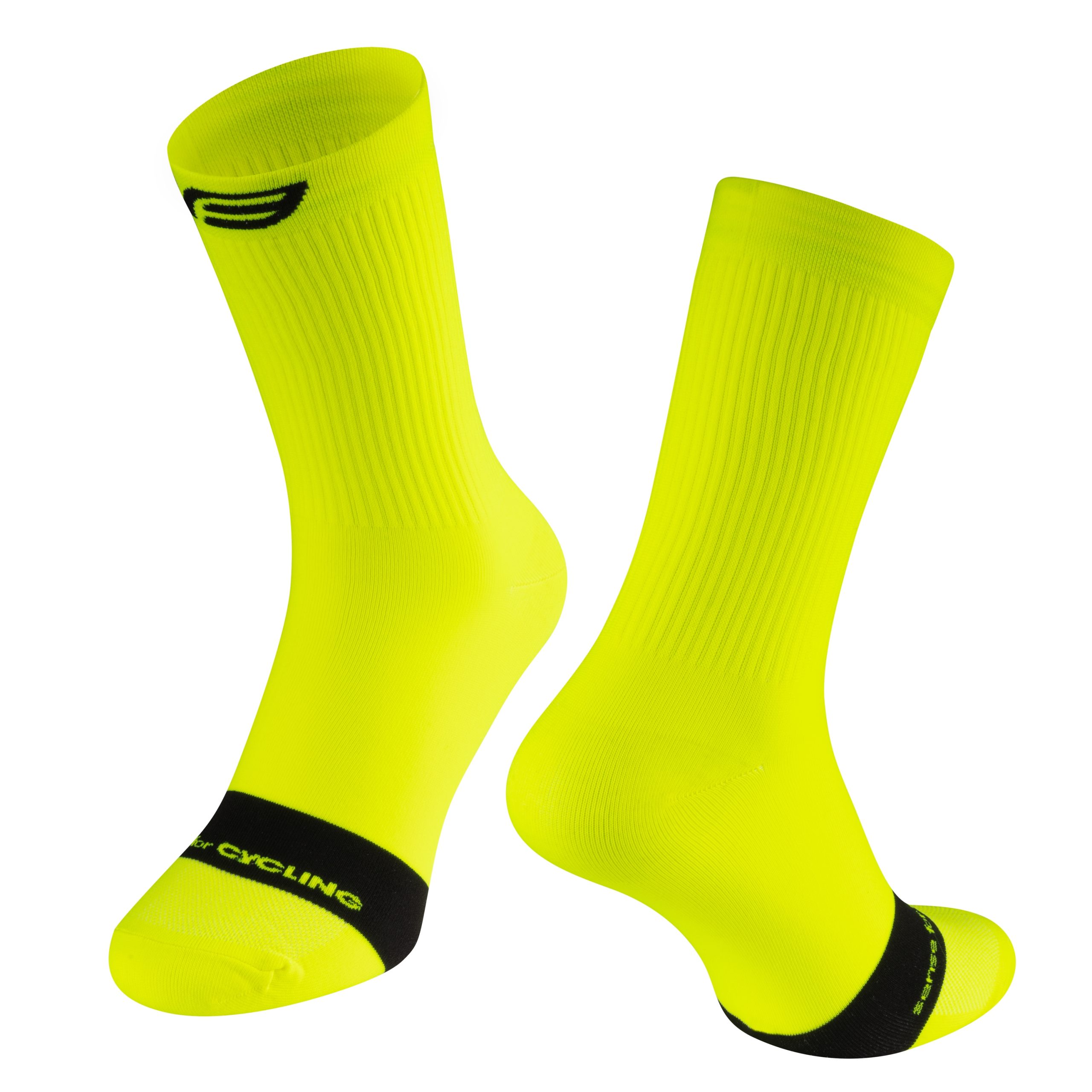 socks FORCE NOBLE, fluo-black L-XL/42-46