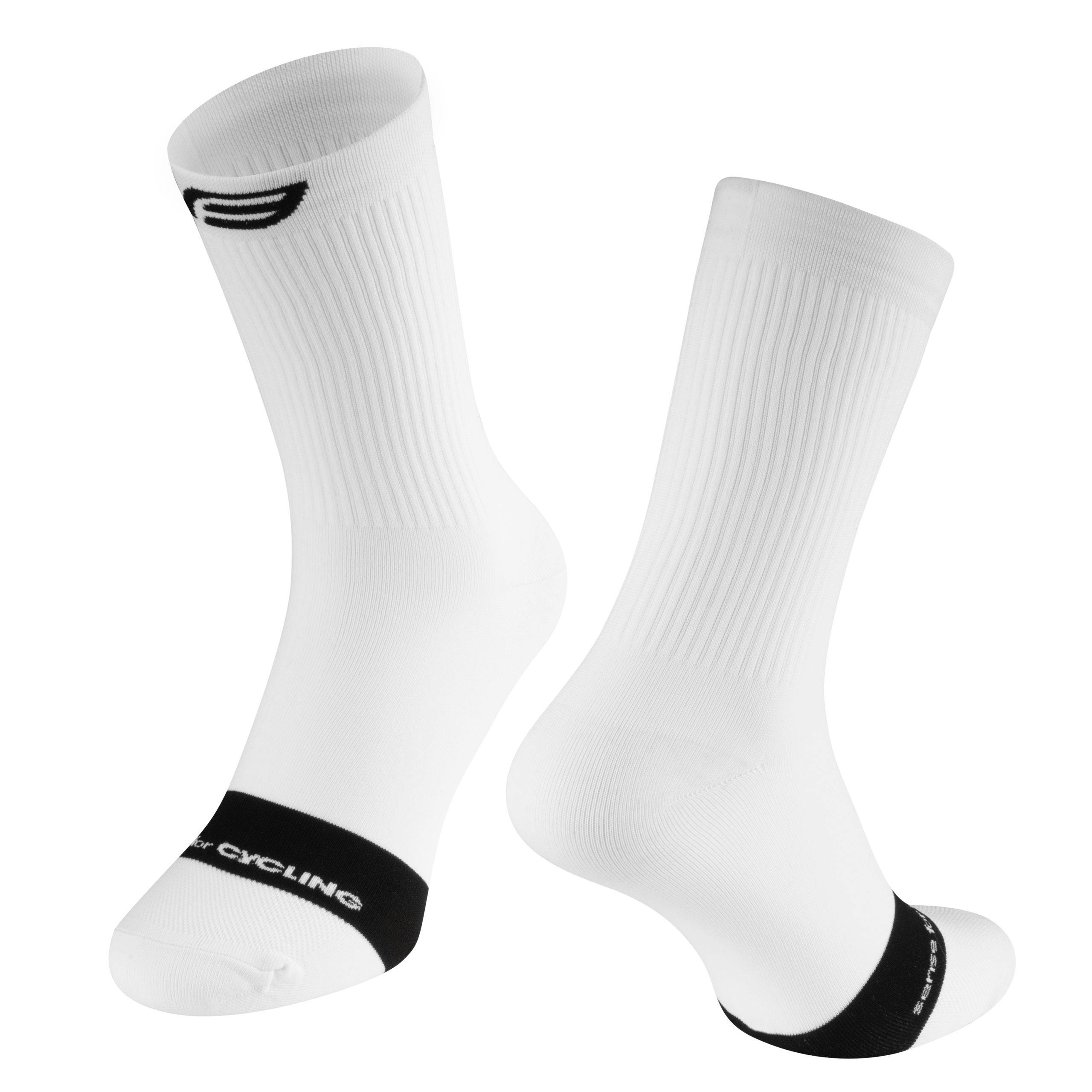 socks FORCE NOBLE, white-black L-XL/42-46