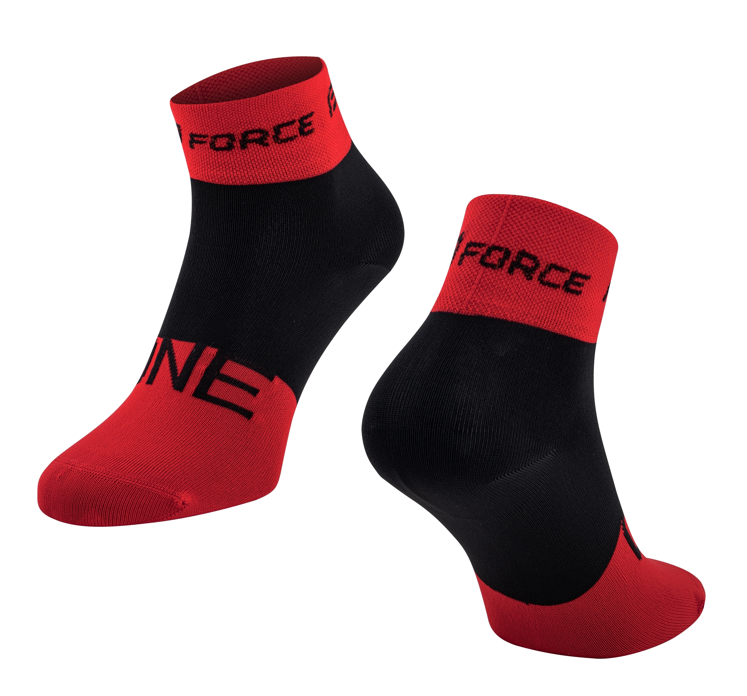 socks FORCE ONE, red-black L-XL/42-47