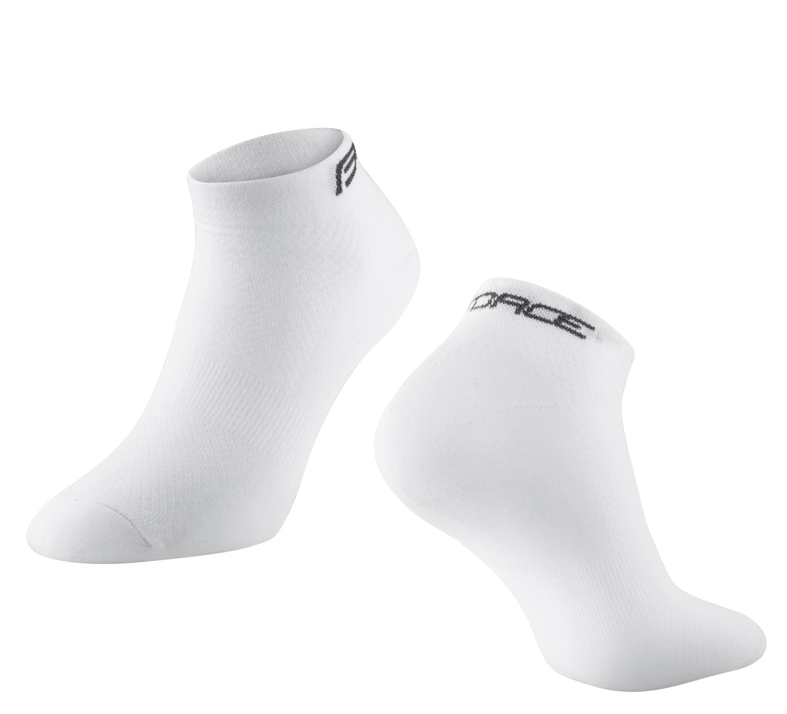 socks FORCE SHORT ankle, white L-XL/42-46