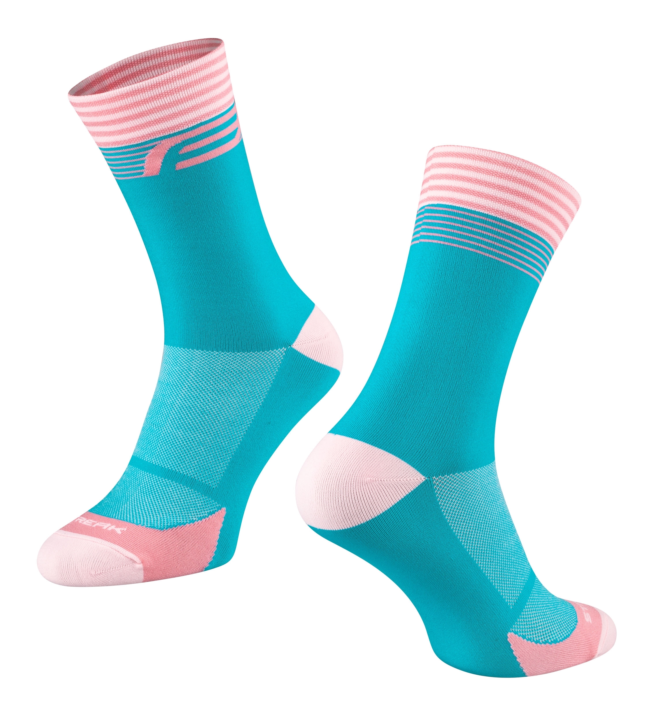 socks FORCE STREAK, blue-pink L-XL/42-46