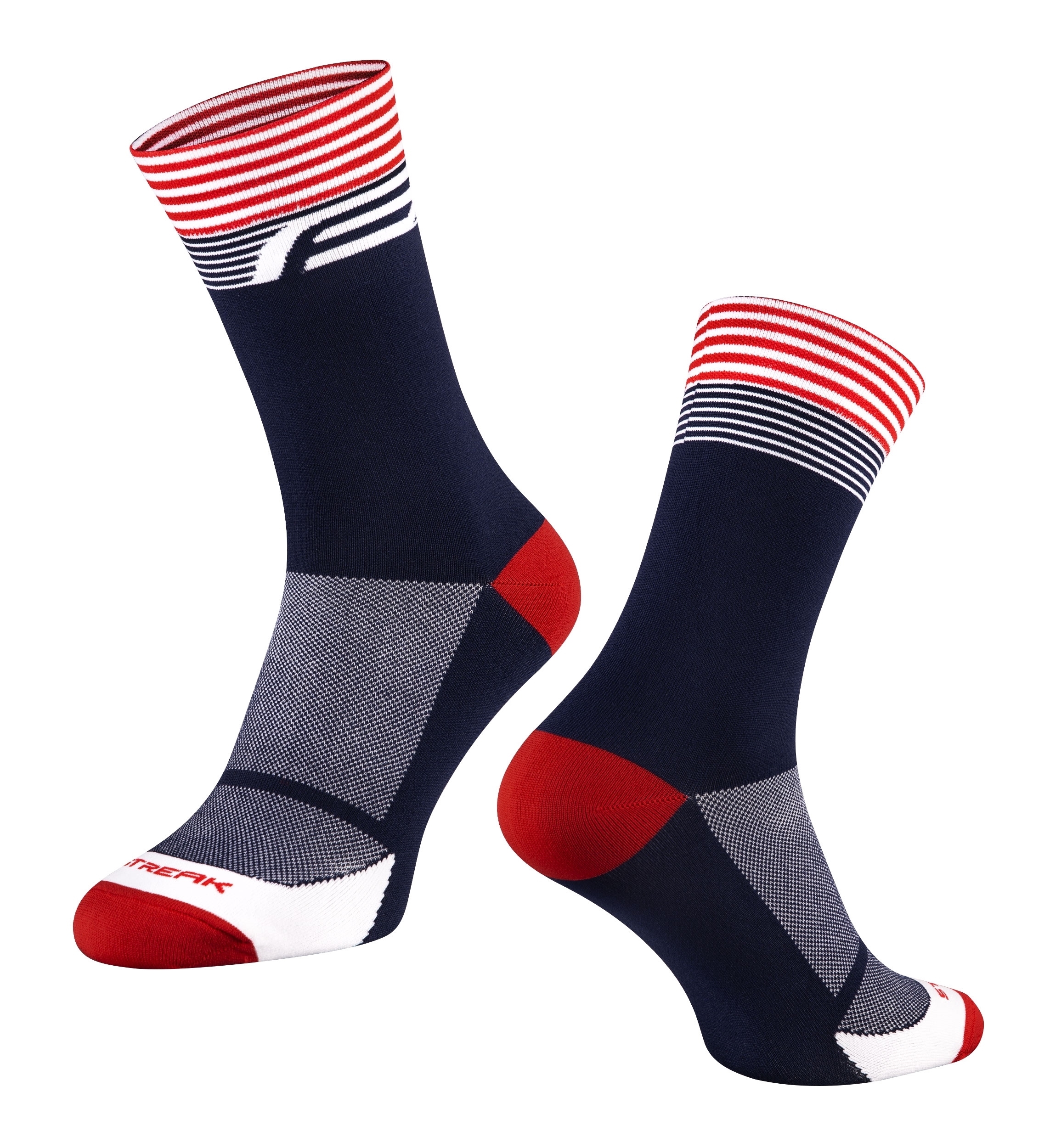 socks FORCE STREAK, blue-red L-XL/42-46