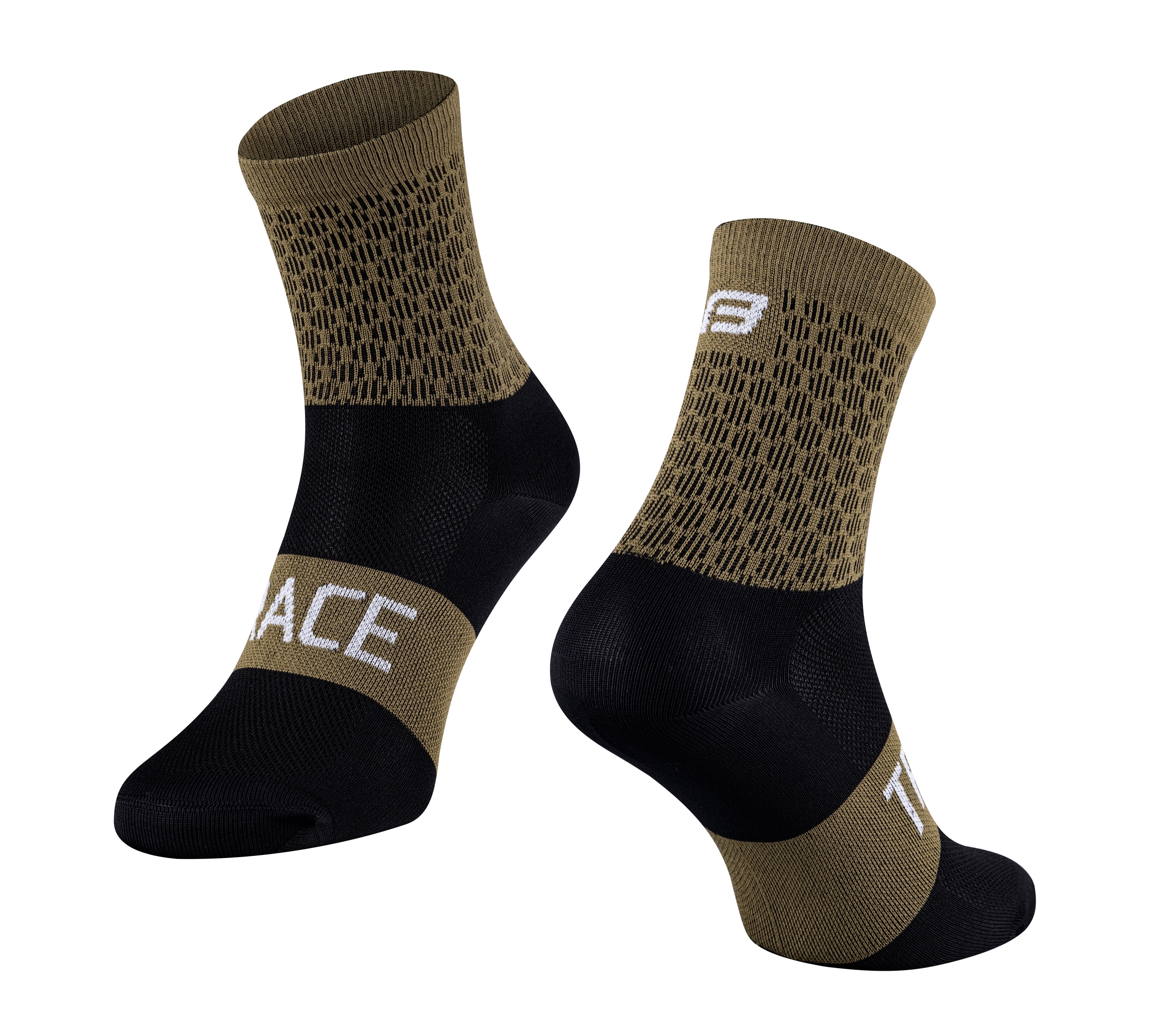 socks FORCE TRACE, green-black S-M/36-41