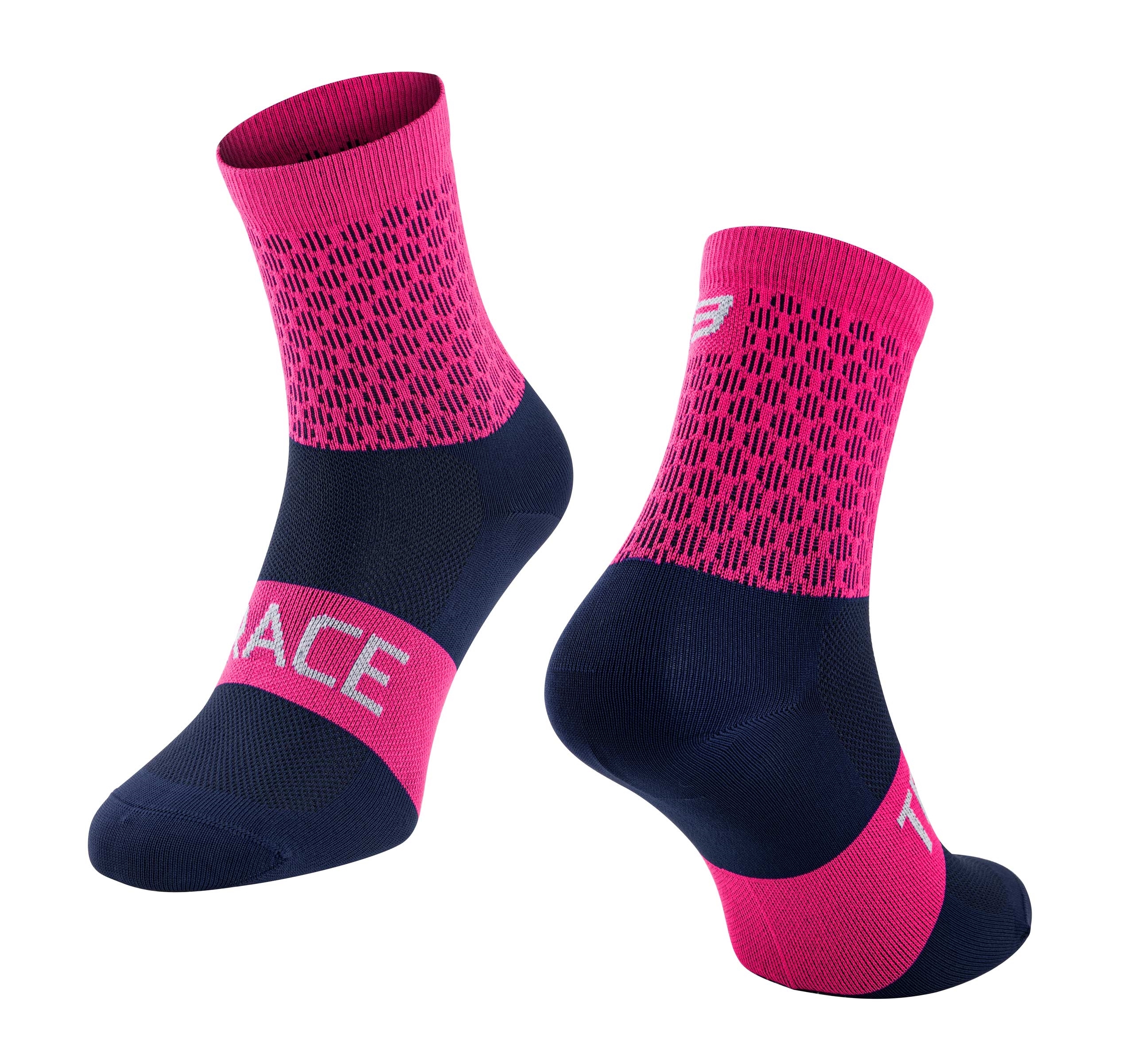 socks FORCE TRACE, pink-blue L-XL/42-47