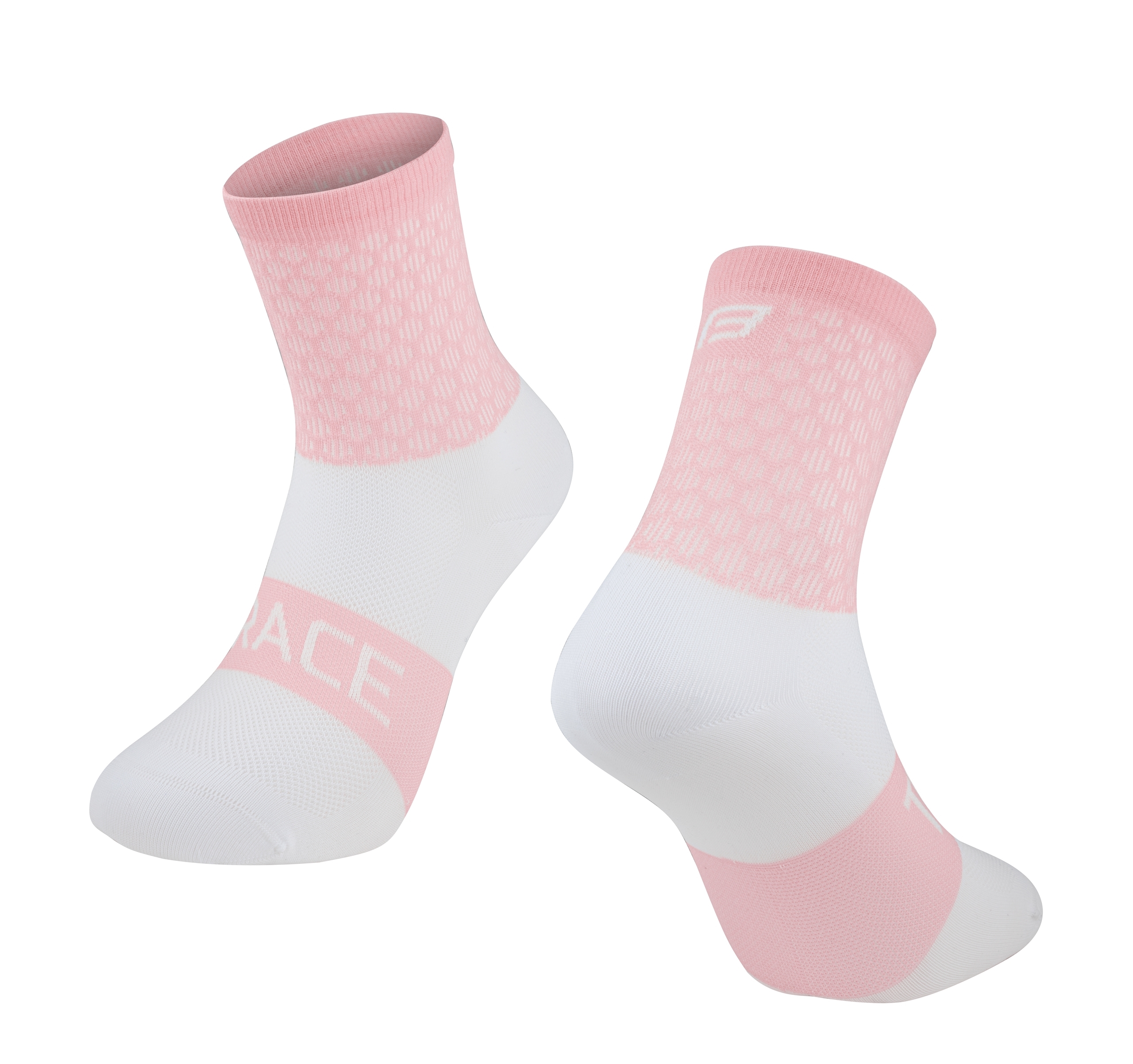 socks FORCE TRACE, pink-white L-XL/42-47