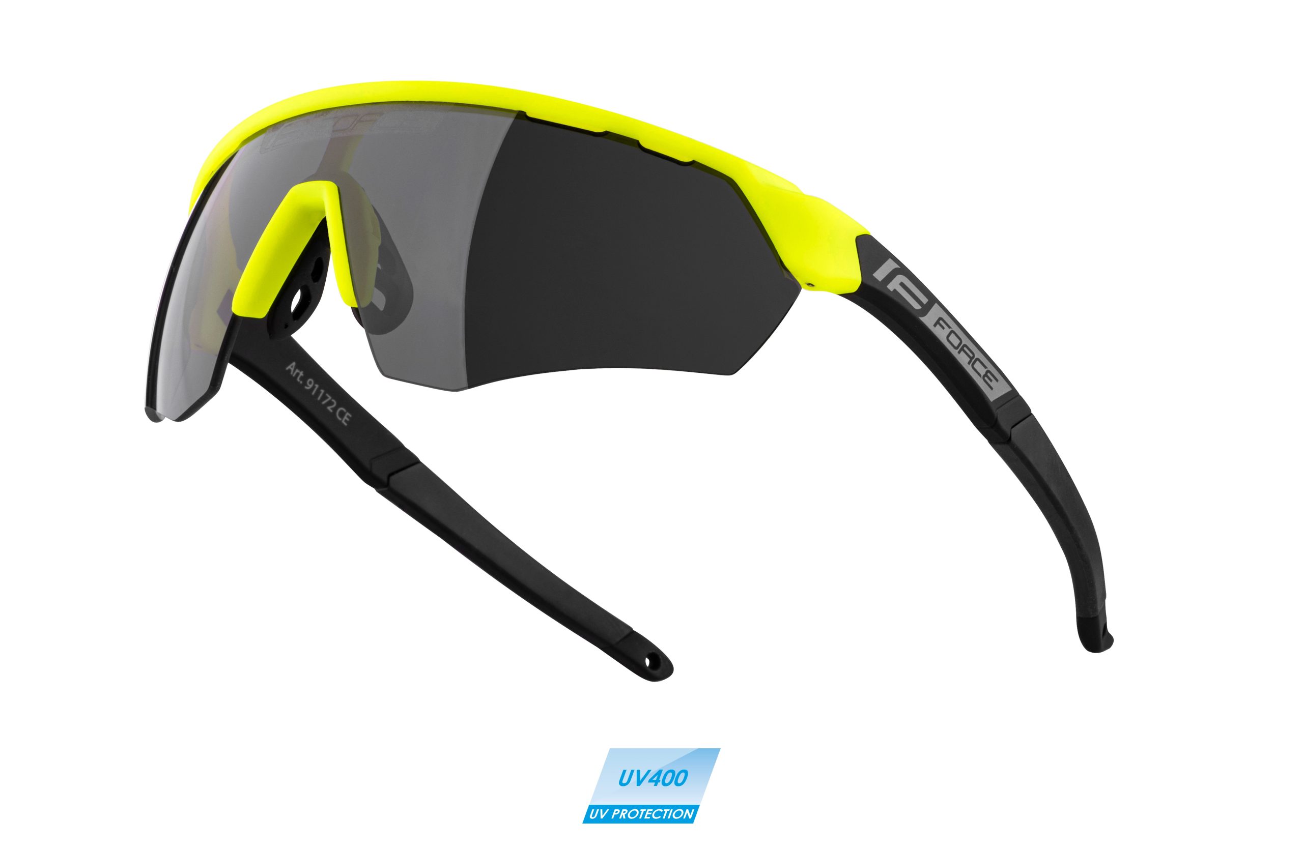 sunglasses FORCE ENIGMA fluo-black matt,black lens