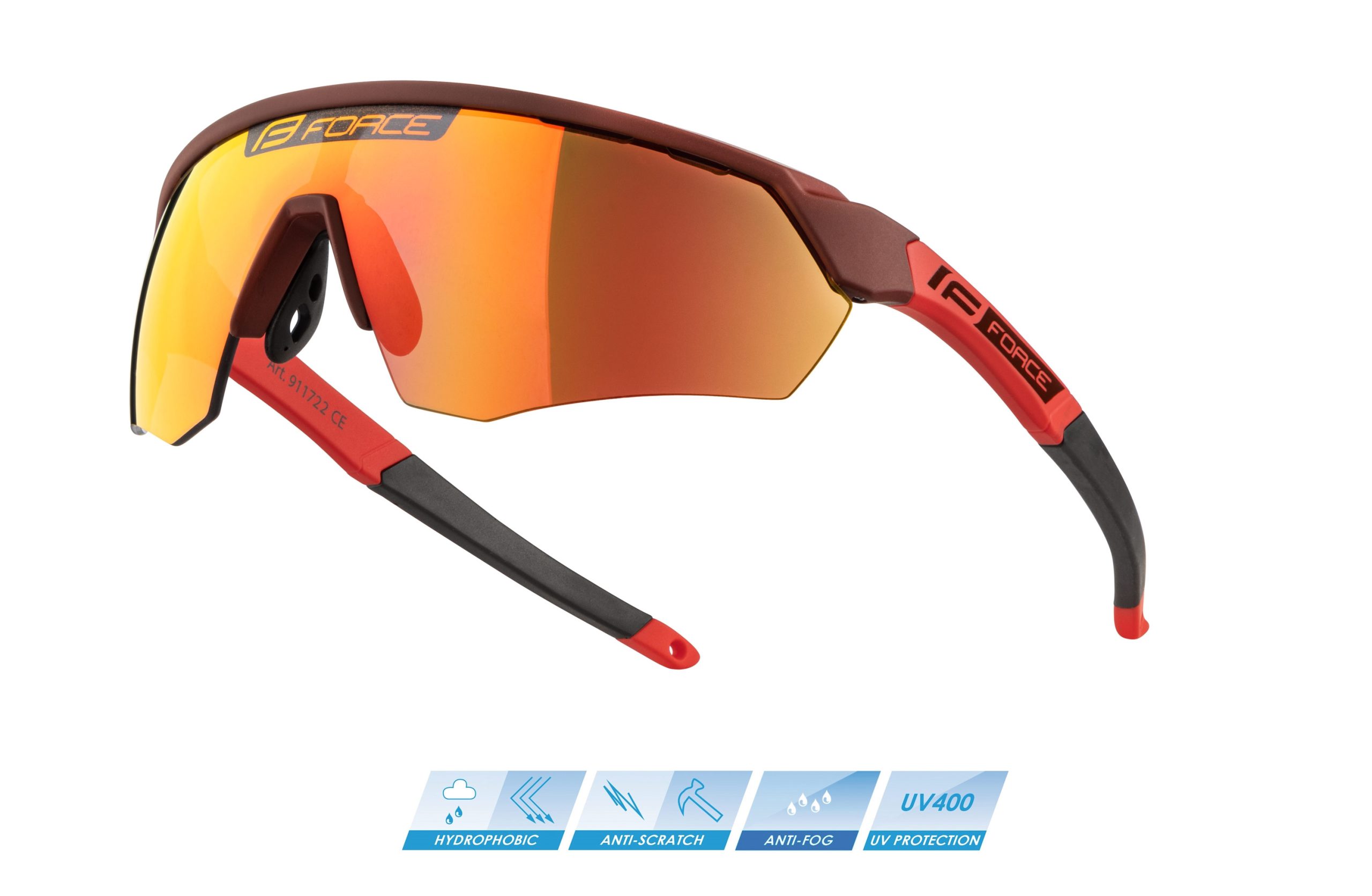 sunglasses FORCE ENIGMA red, red lens