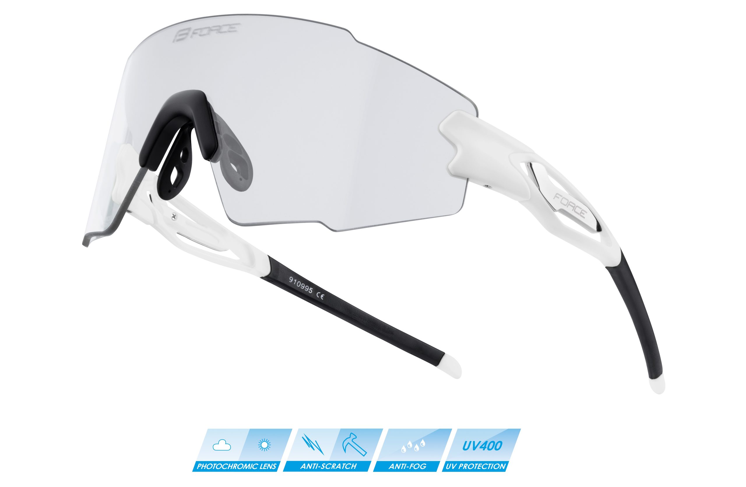 sunglasses FORCE MANTRA white, photochromic lens