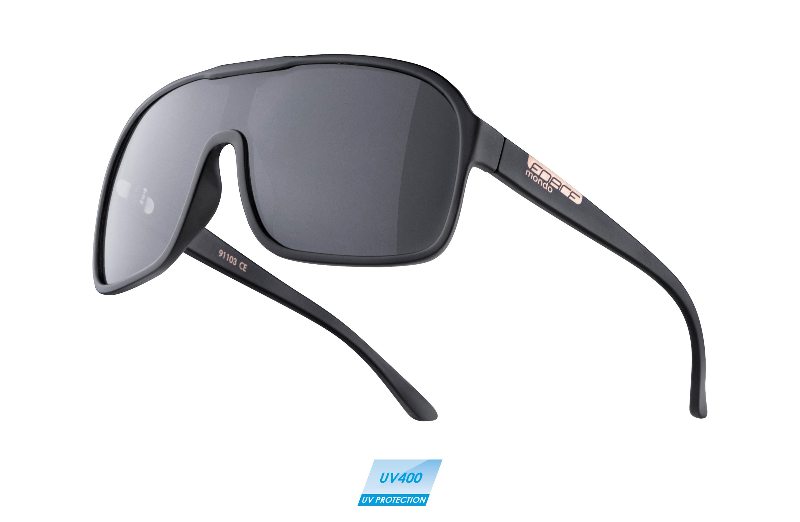 sunglasses FORCE MONDO black matt, black lens