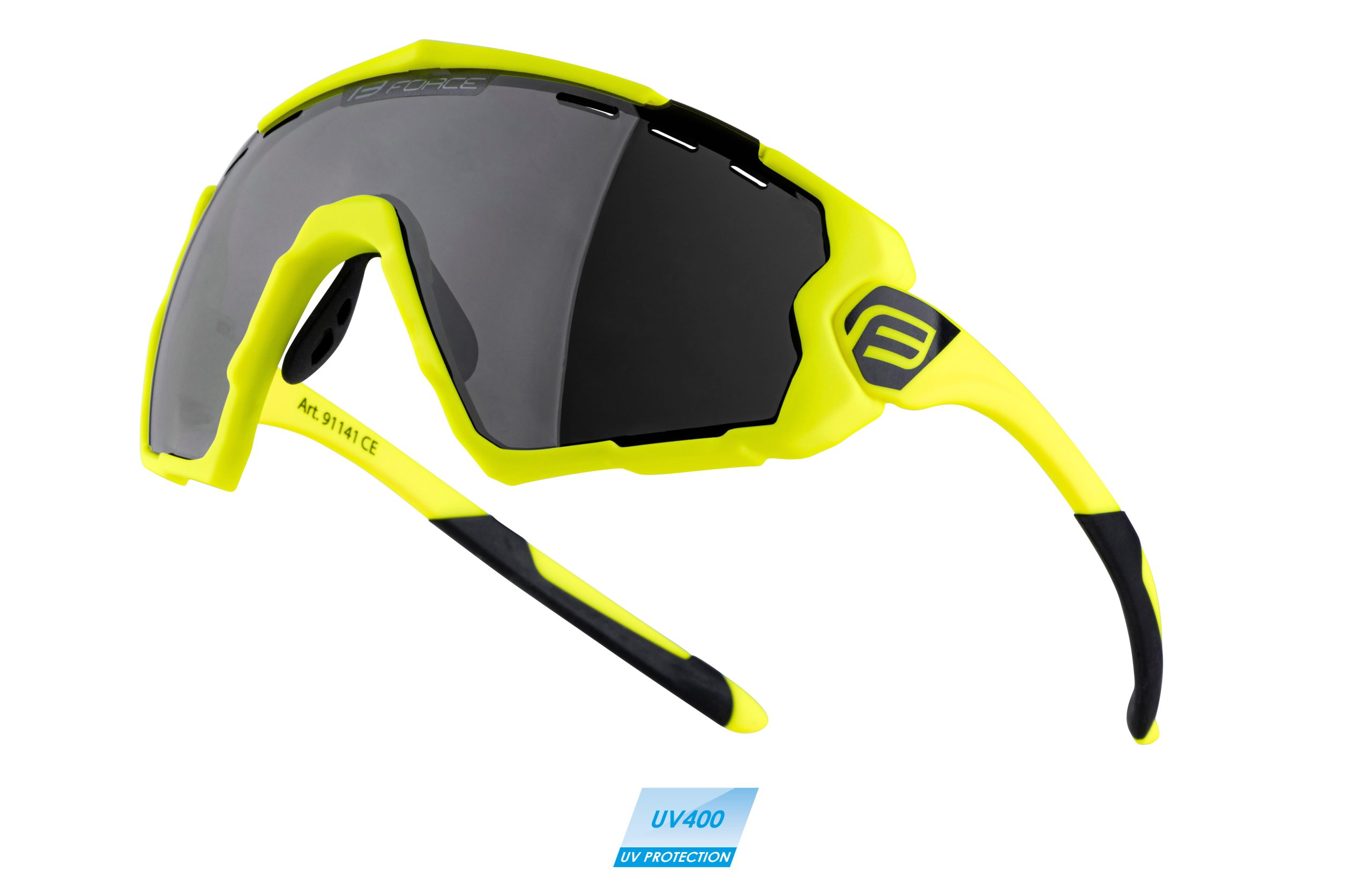 sunglasses FORCE OMBRO fluo matt, black laser lens