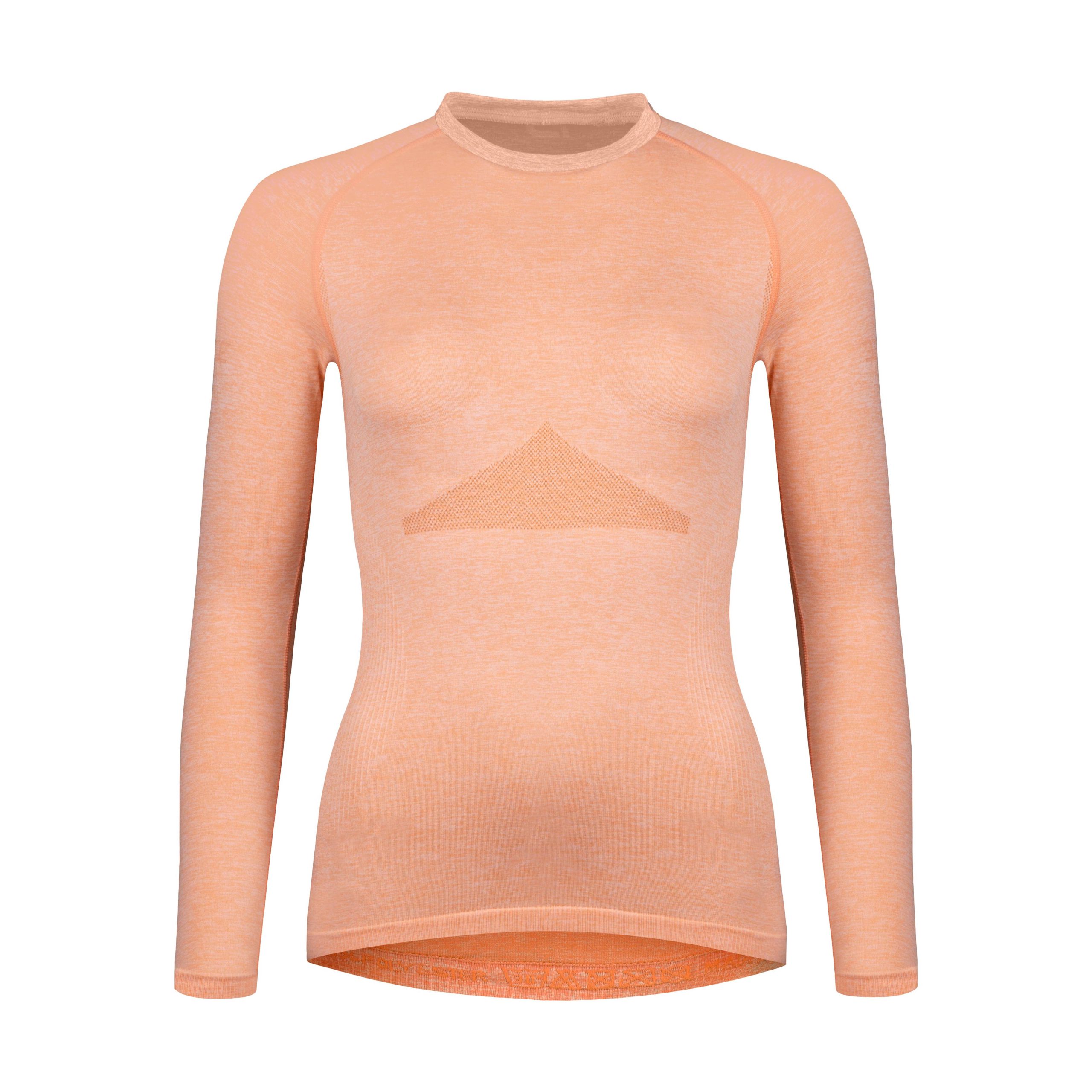 t-shirt/underwear F SOFT LADY long sl, apricot M-L