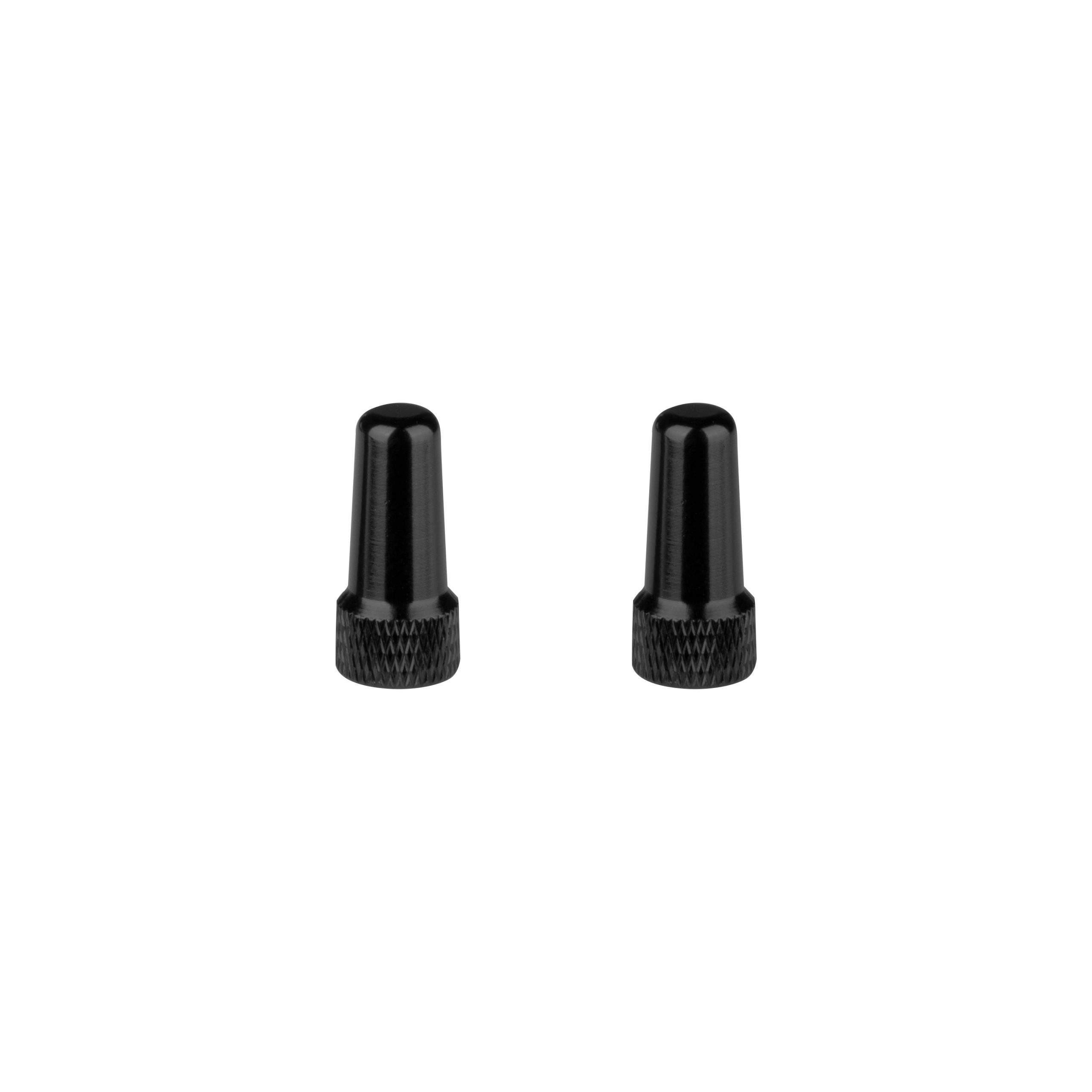 valve caps for PRESTA, alloy, black