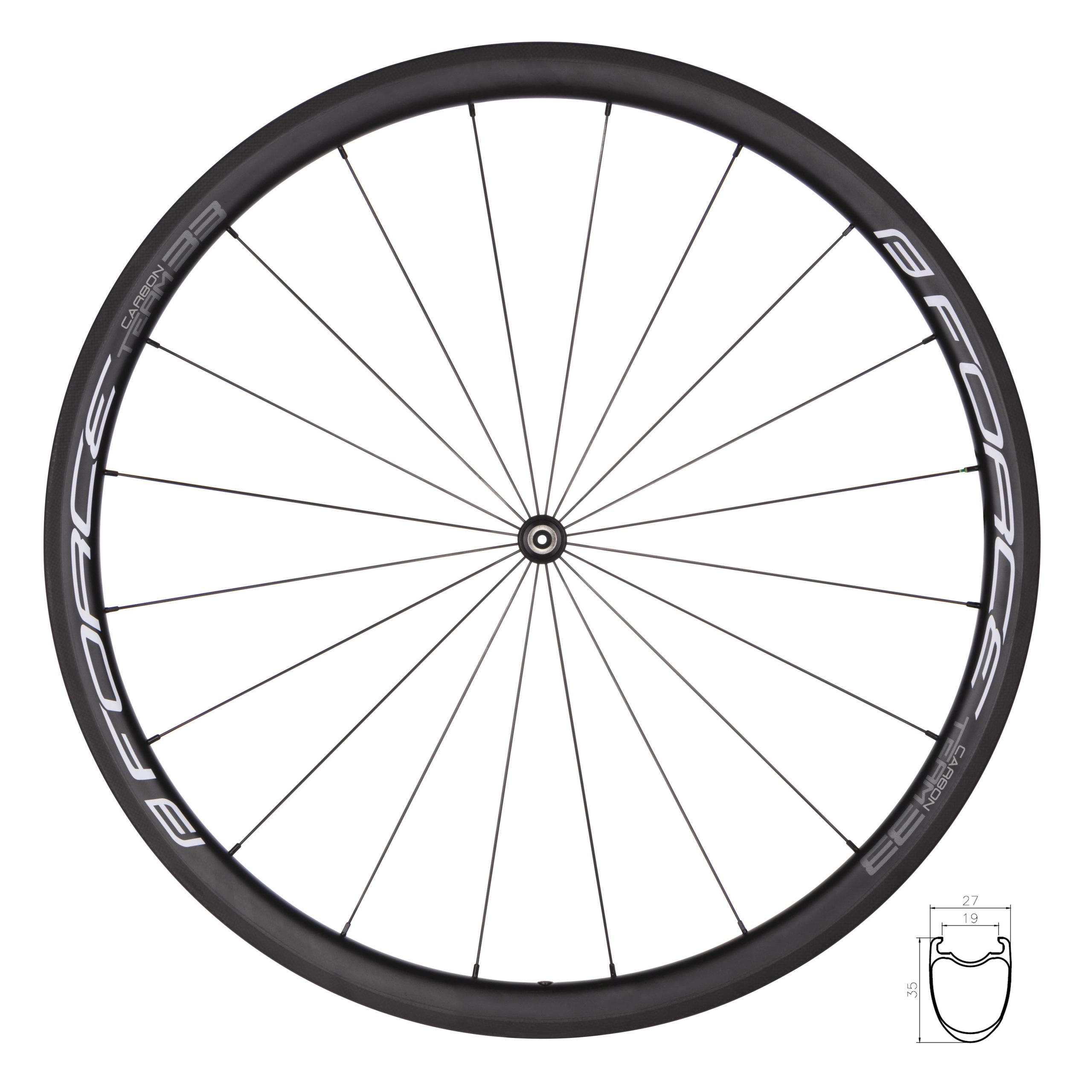 wheel front road FORCE TEAM SP CARBON 33 clincher