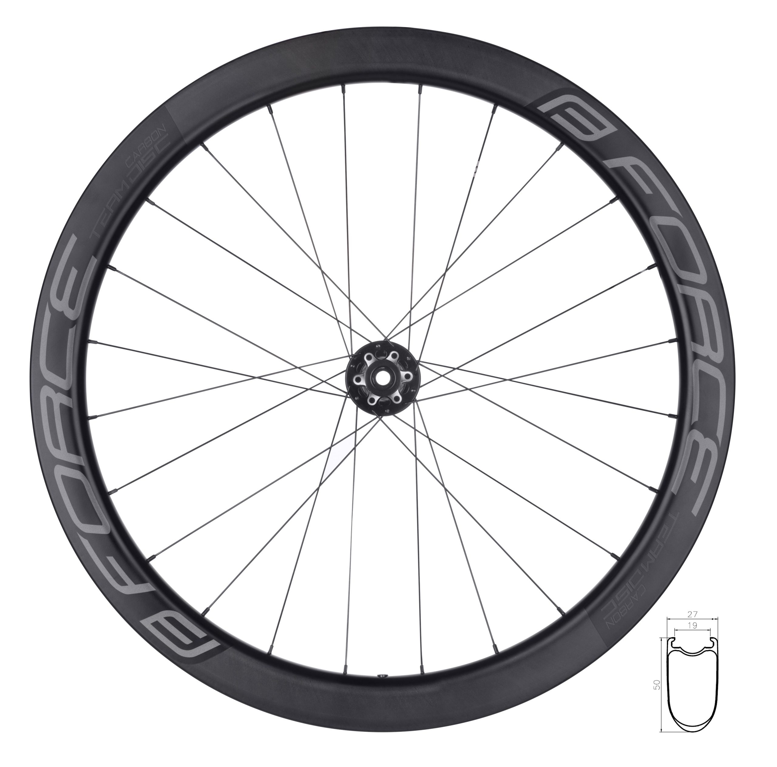 wheel read road FORCE TEAM CARBON DISC 50 clincher