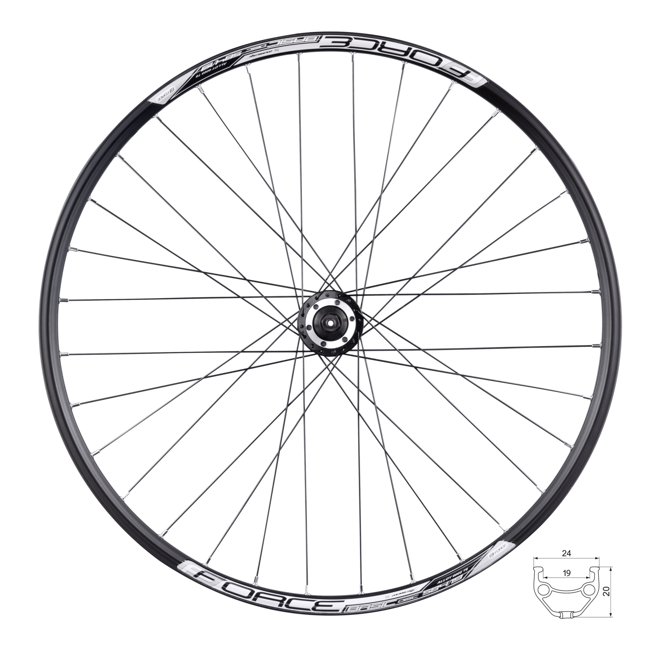 wheel rear FORCE BASIC DISC 584×19, 804333 6b32sh