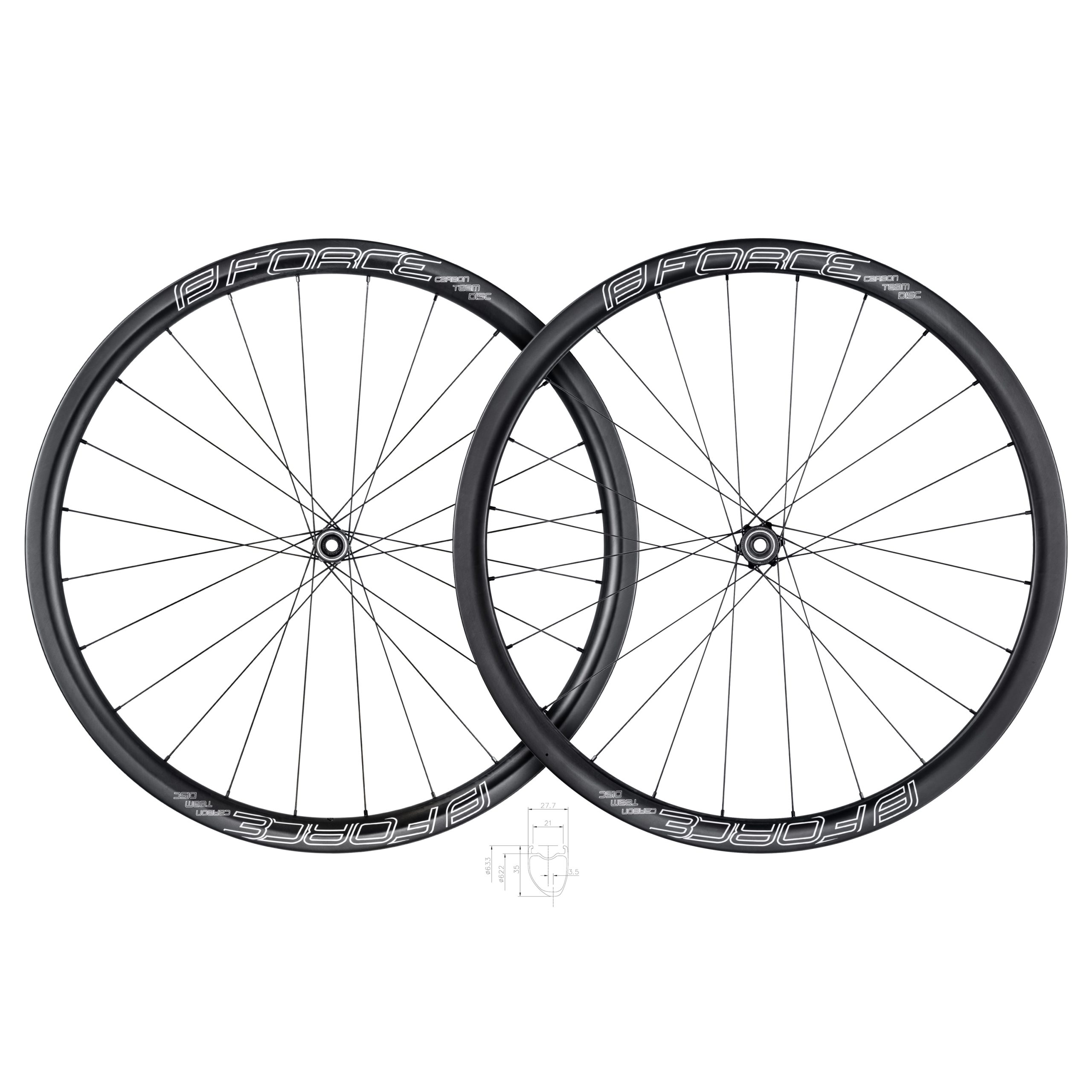 wheel set road FORCE TEAM SP CARBON DISC 35 tyres