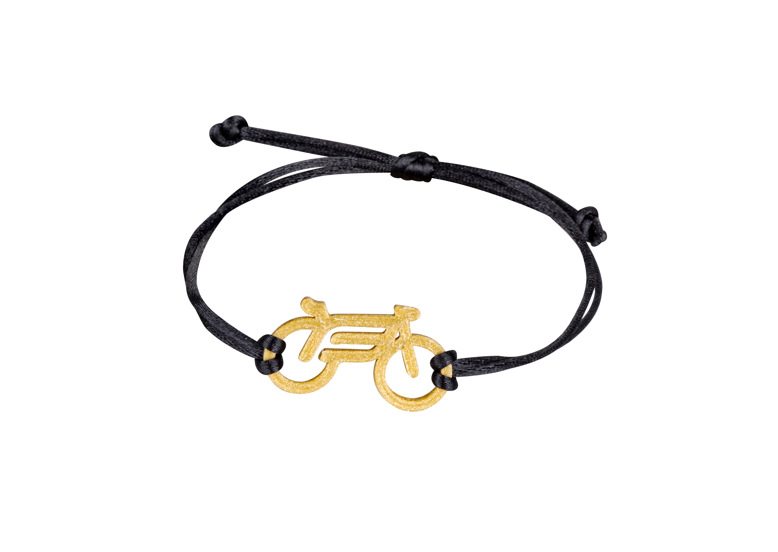 wrist band FORCE BIKE, gold-black